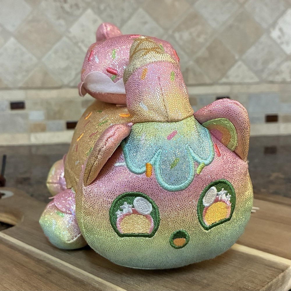 Aphmau MeeMeows Ice Cream Sherbet Cat Plush 6" VidCon 2025 Catface Mystery
